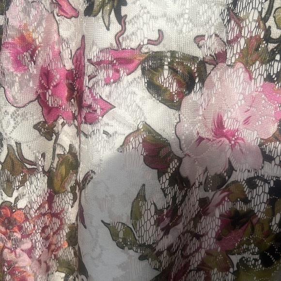 Lane Bryant floral lace overlay A line midi dress sleeveless size 18 NWT - Picture 6 of 10